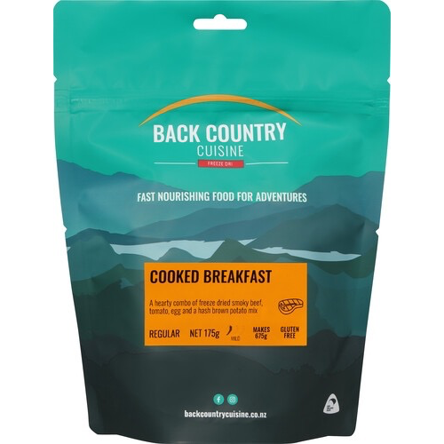 BACKCOUNTRY COOKED BREAKFAST (REGULAR) BACKCOUNTRY COOKED BREAKFAST (REGULAR)