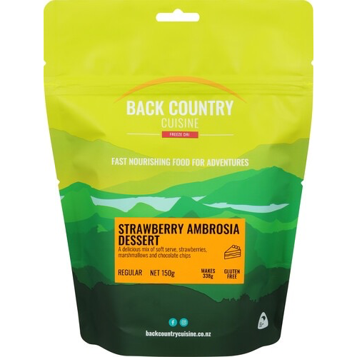 BACKCOUNTRY BACKCOUNTRY STRAWBERRY AMBROSIA DESSERT (REGULAR) BACKCOUNTRY BACKCOUNTRY STRAWBERRY AMBROSIA DESSERT (REGULAR)
