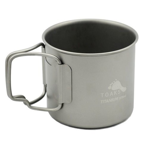 Toaks Titanium TOAKS TITANIUM CUP 375ML Toaks Titanium TOAKS TITANIUM CUP 375ML