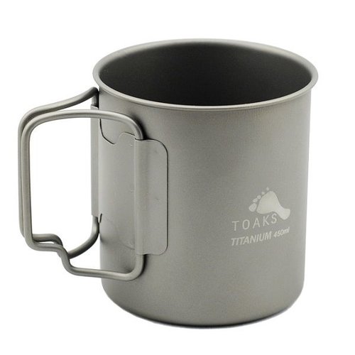 Toaks Titanium TOAKS TITANIUM CUP 450ML (76GM) Toaks Titanium TOAKS TITANIUM CUP 450ML (76GM)