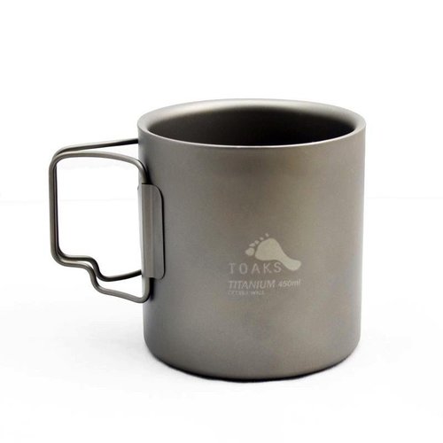 Toaks Titanium TOAKS TITANIUM DOUBLE WALL CUP 450ML Toaks Titanium TOAKS TITANIUM DOUBLE WALL CUP 450ML