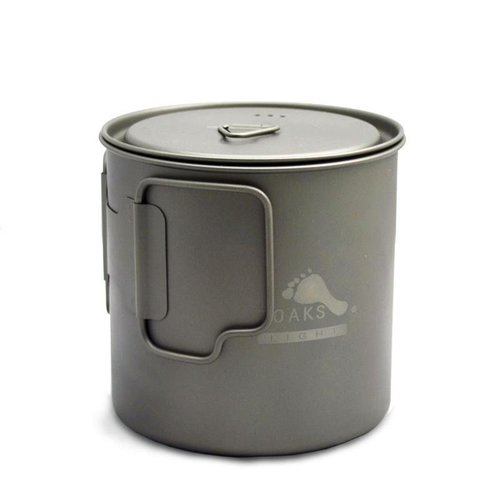 Toaks Titanium TOAKS LIGHT TITANIUM POT WITH LID 650ML Toaks Titanium TOAKS LIGHT TITANIUM POT WITH LID 650ML