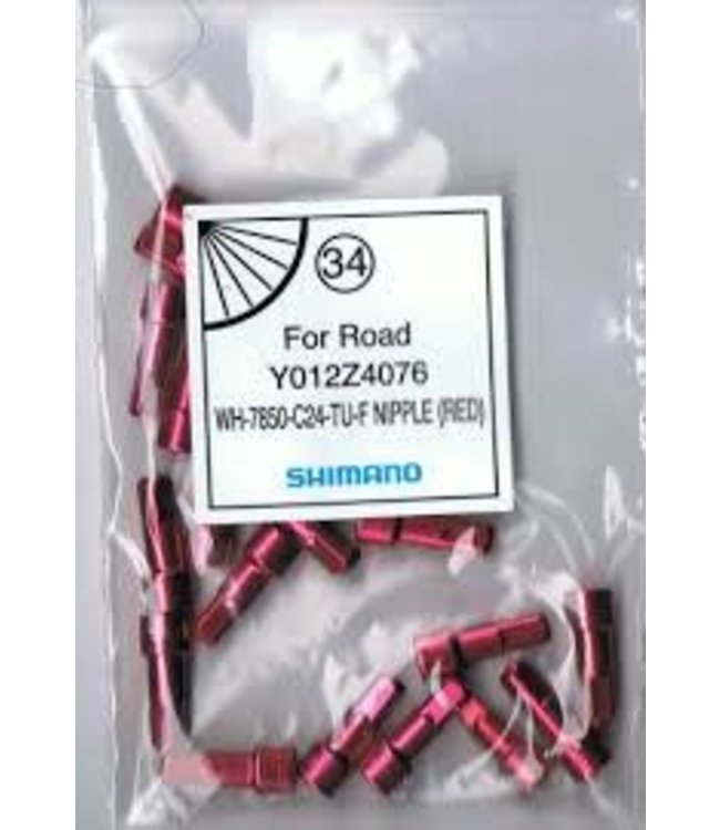 Shimano Road Wheels Nipple WH-7850-C24-TU-F Red
