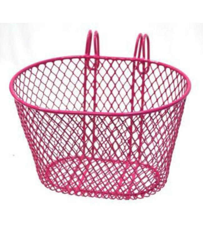 BPW Basket Front Hook On Steel Pink 24 x 18 x 15cm #8881