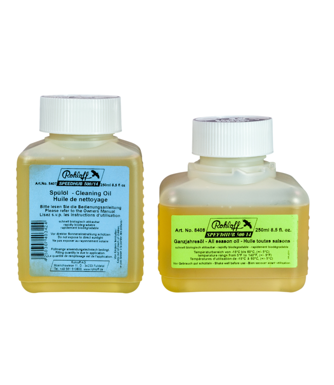 Rohloff Rohloff Oil 250ml Set (All Seasons & Cleaning Oil & 10 drain screws) 8409S