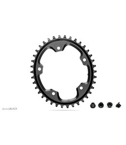 Absolute Black Chainring Oval CX 1X 110mm 5Bolt 42T Black