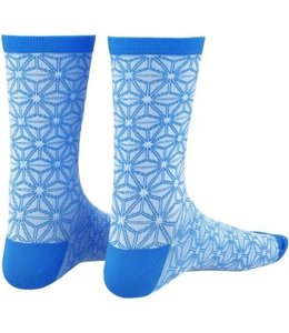 Supacaz Supacaz Sock Asanoha White Blue L/XL