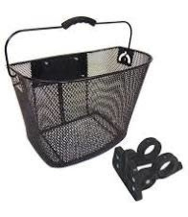 BPW Basket Front Mesh QR fixed Angle Black 25x34x25