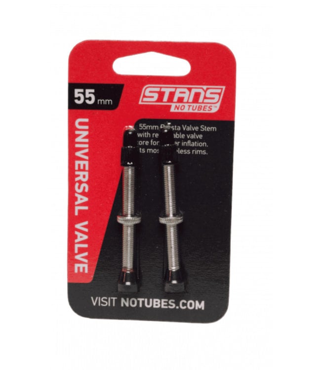 Stans No Tubes Universal Valve Presta Brass 55mm