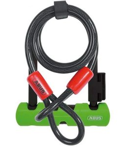 Abus Lock Ultra Mini U-Bolt 410 + Loop Cable