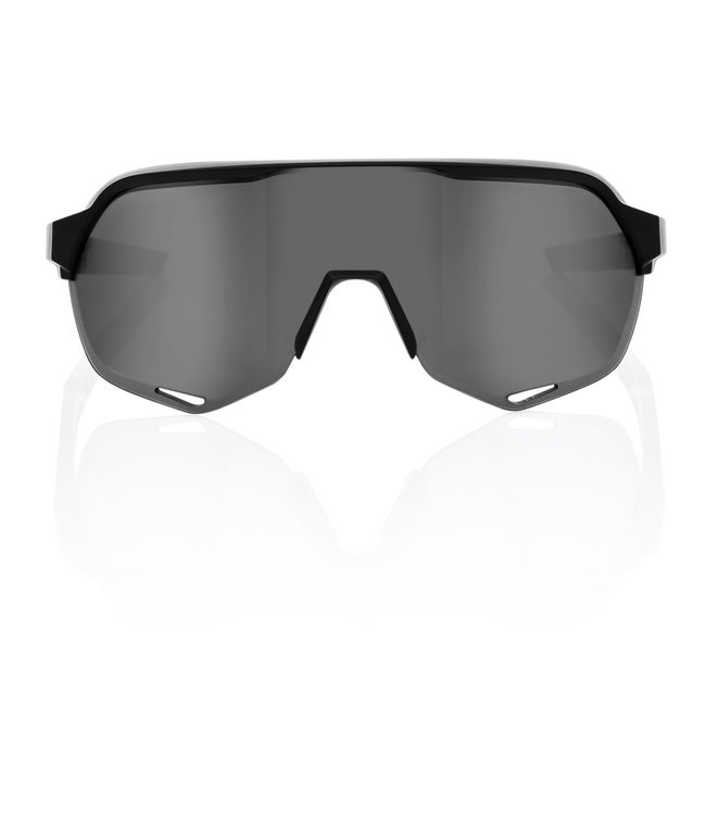 100% 100% Sunglasses S2 Soft Tact Black Smoke