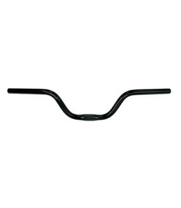 Handlebar 25.4mm, 62cm Wide, 100mm Rise, Alloy BLACK