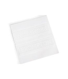 Brompton Brompton Decal Main Frame Brompton Logo White