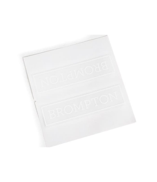 Brompton Brompton Decal Main Frame Brompton Logo White
