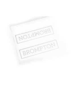 Brompton Brompton Decal Main Frame Brompton Logo Silver