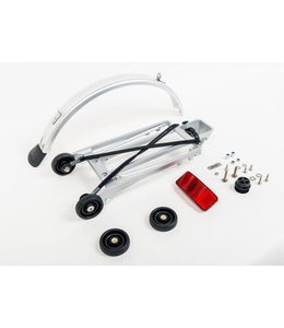 Brompton Brompton Rack Set Complete Including 4 Rollers + Mudguard Silver 6mm Holes