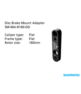 Shimano Shimano SM-MA-R160-DD 160mm Flat Mount Rear Disc Brake Adapter