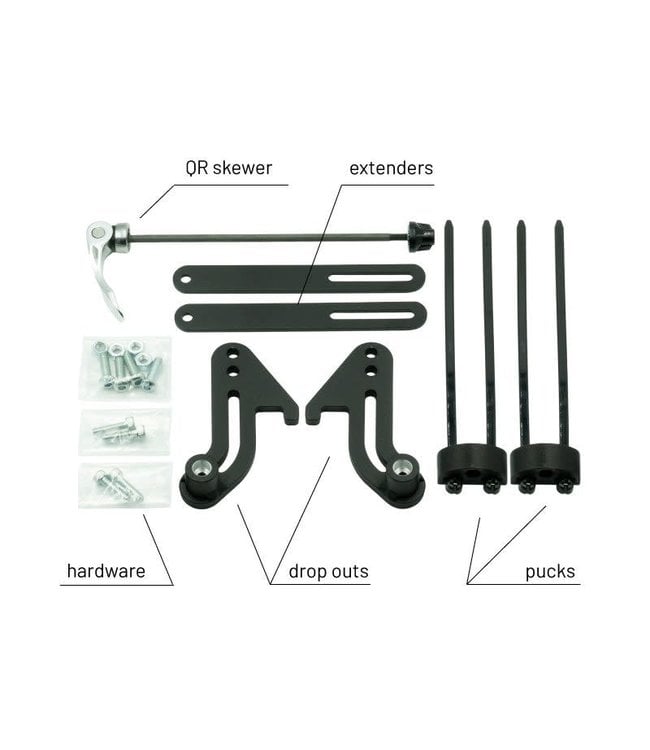 Old Man Mountain Old Man Mountain Rear Fit Kit 5mm  Quick Release 10mm x 135mm