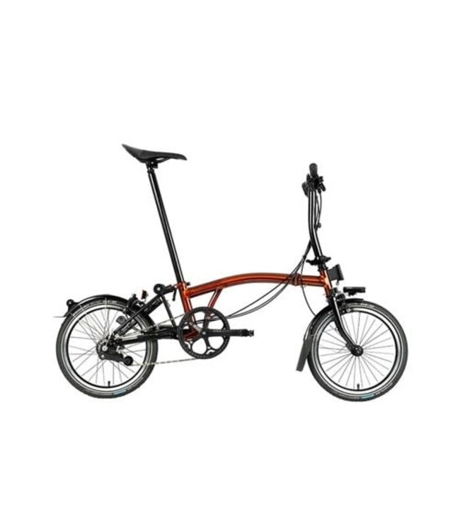 Brompton Brompton MY 22 Explore Mid 6 Speed Black Edition Gloss Black Lacquer with Rack