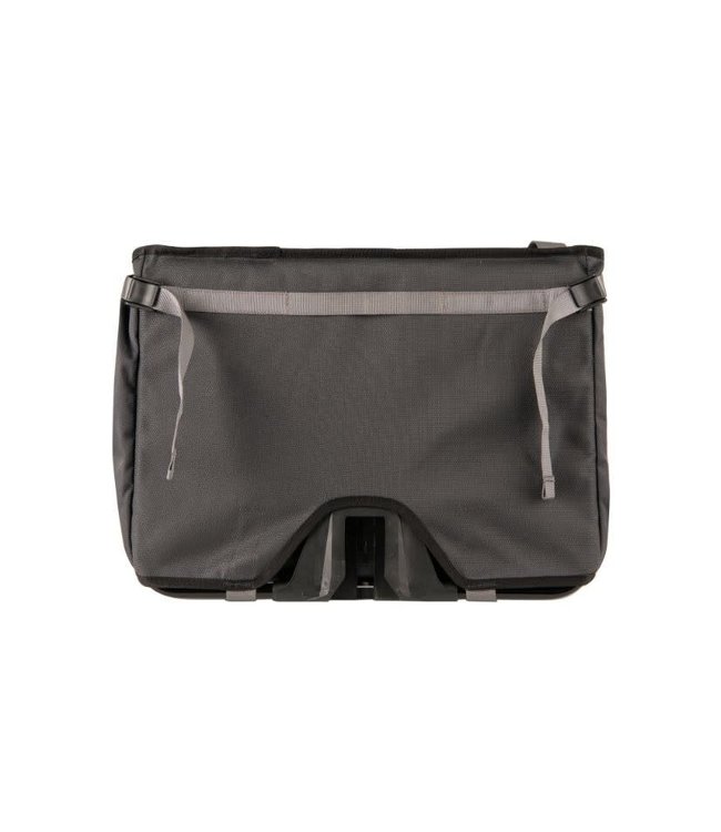 Brompton Brompton  Borough Basket Bag Large Dark Grey with Frame