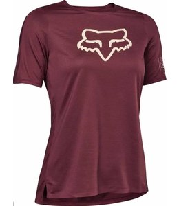 Fox Fox Flexair Short Sleeve Jersey Women Dark Maroon