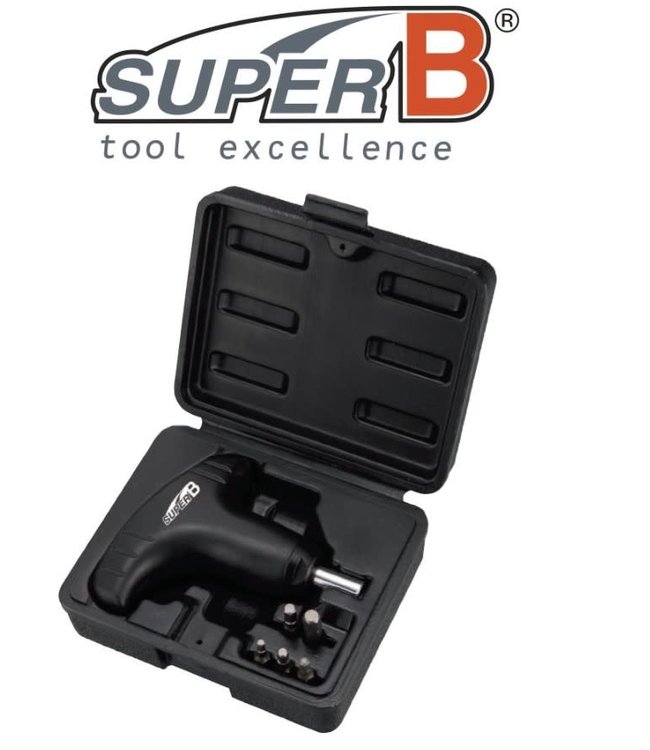 SuperB Preset Torque Wrench Kit 5 Bits 10 NM