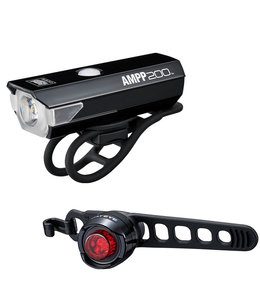 Cateye Lightset  AMPP 200 Front  & ORB RC Rear