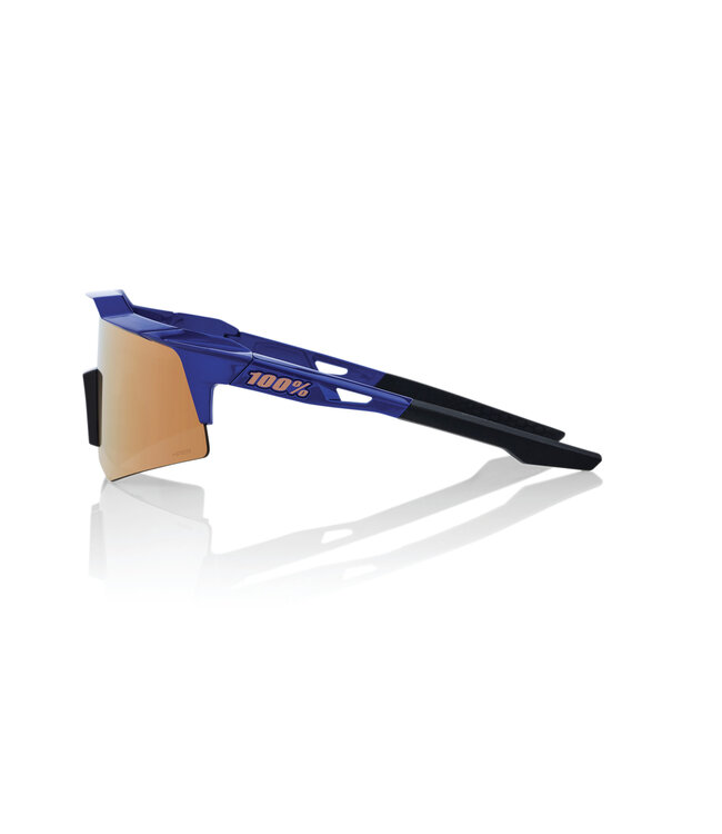 100% 100% Sunglasses Speedcraft XS Gloss Cobalt Blue / HiPER Copper Mirror