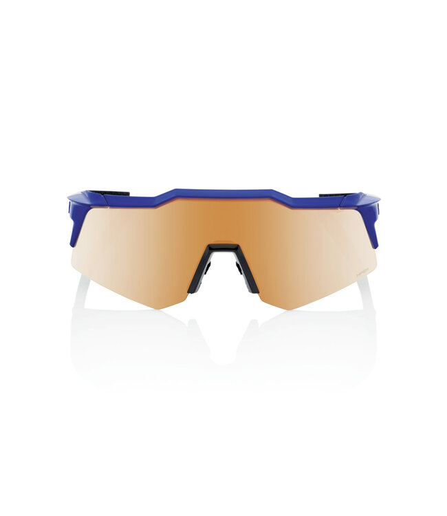 100% 100% Sunglasses Speedcraft XS Gloss Cobalt Blue / HiPER Copper Mirror