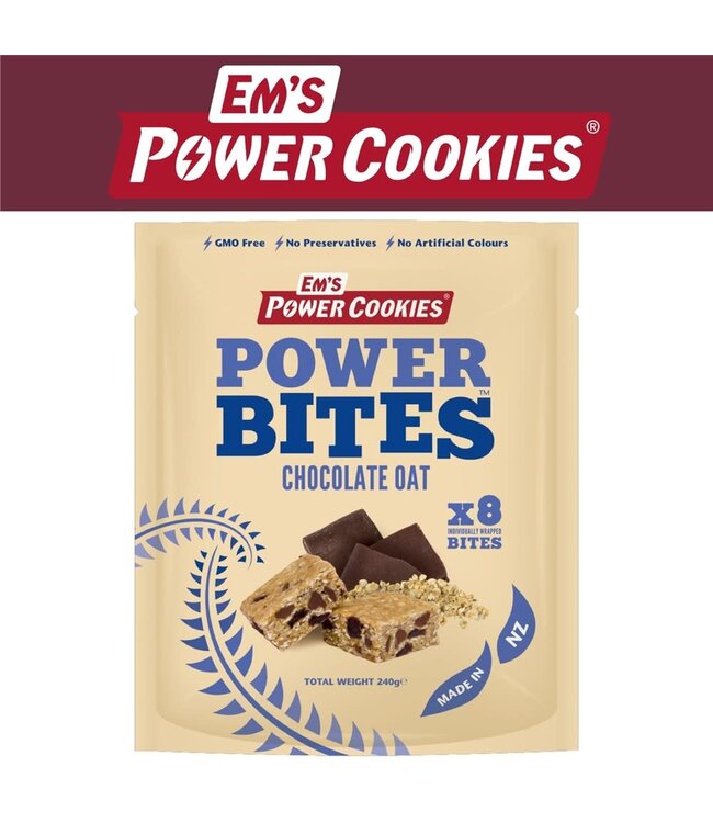 Em's Power Cookies Oat Chocolate Power Bites - 240g - 8 Pack
