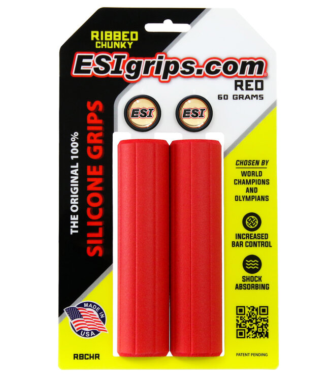ESI Grips Ribbed Chunky RED (RBCHR)