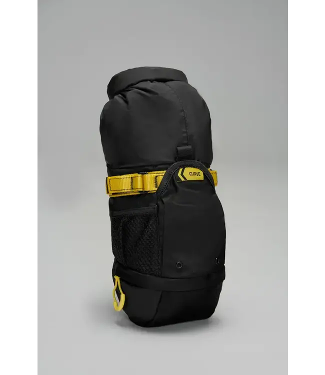 Curve Cycling Curve - Two Pack - Rocket Pooch Bag + Curve TI Rocket Cage  - Black/Yellow