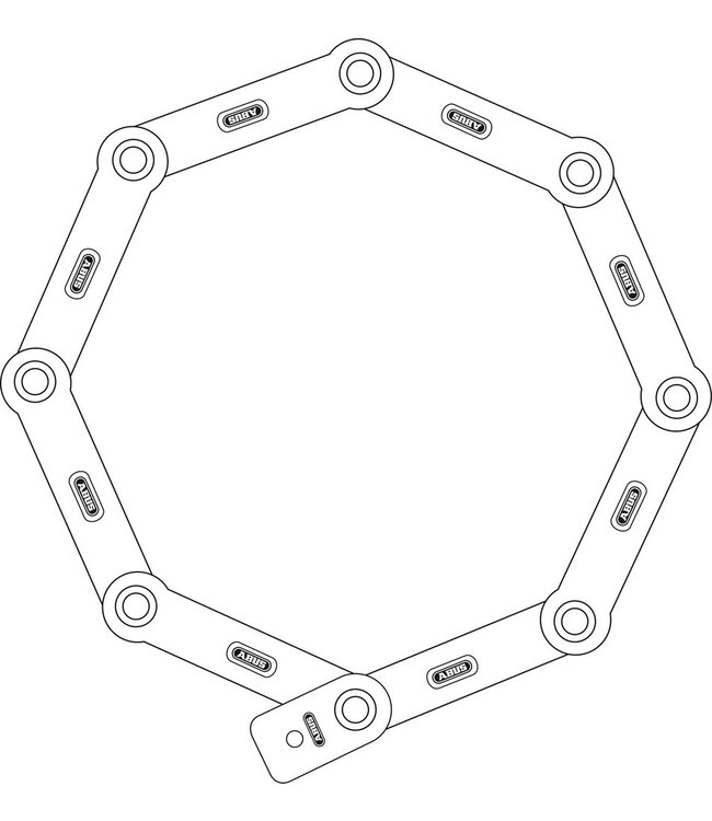 Abus Bordo 6000K 120cm Black Lock