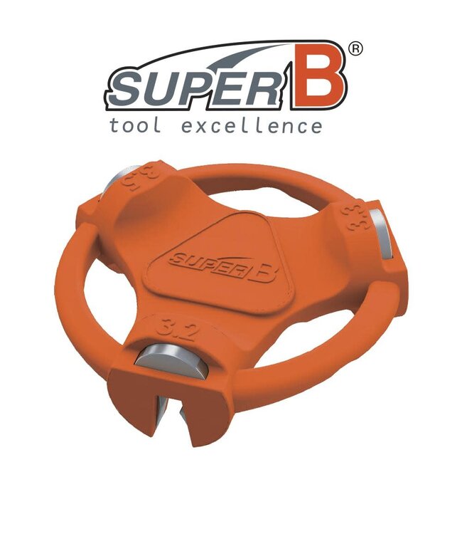 SuperB Spoke Wrench - Multi Size 3.2, 3.3, 3.5mm
