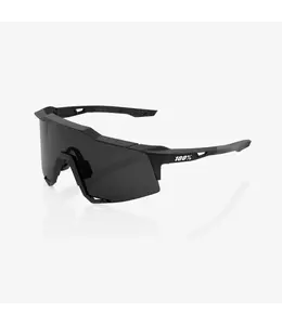 100% 100% Sunglasses Speedcraft Soft Tact Black - Smoke lens