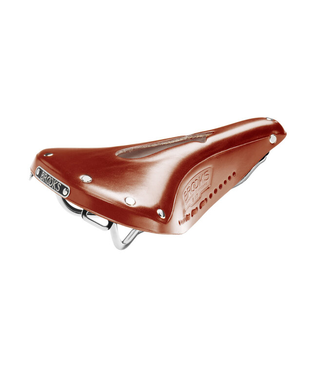Brooks B17 Carved Saddle - Honey - Laced