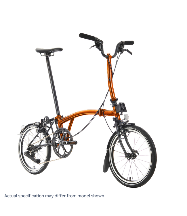 Brompton MY24 P Line Explore 12 Speed Flame Lacquer Black Mid Epic Cycles