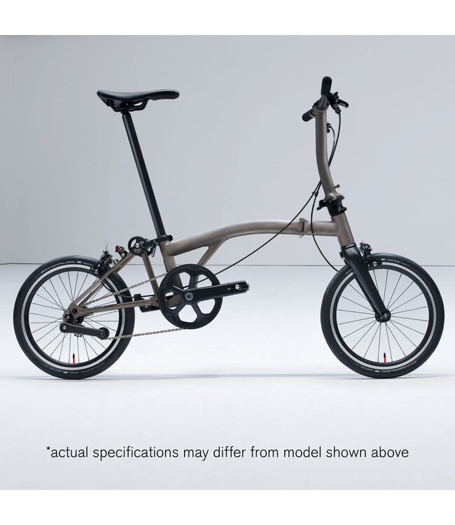Brompton Brompton T Line Explore - Mid, 24 Speeds: Explore (12 speed). Raw Titanium