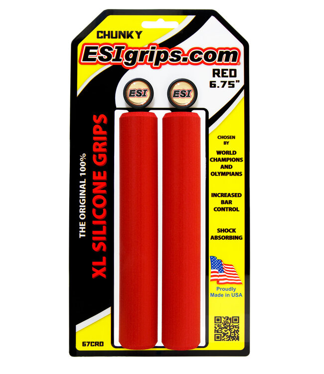 ESI Grips Chunky XL 6.75in (Jones) RED (67CRD)
