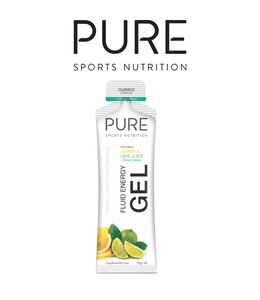 Pure Sports Nutition Pure Fluid Energy Gel Lemon Lime with 30mg Caffeine 50 g
