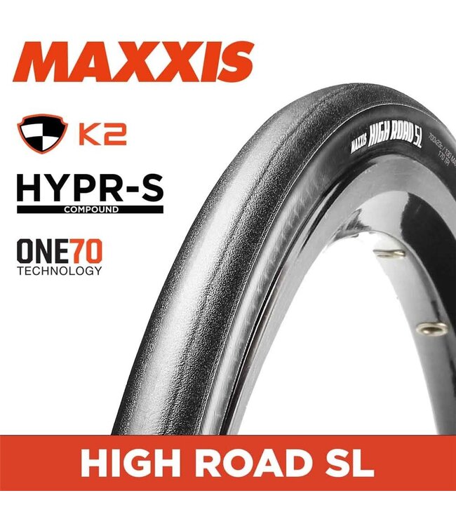 Maxxis Maxxis High Road Tyre - SL 700 X 25C HYPR-S K2 ONE70 Fold 170TPI