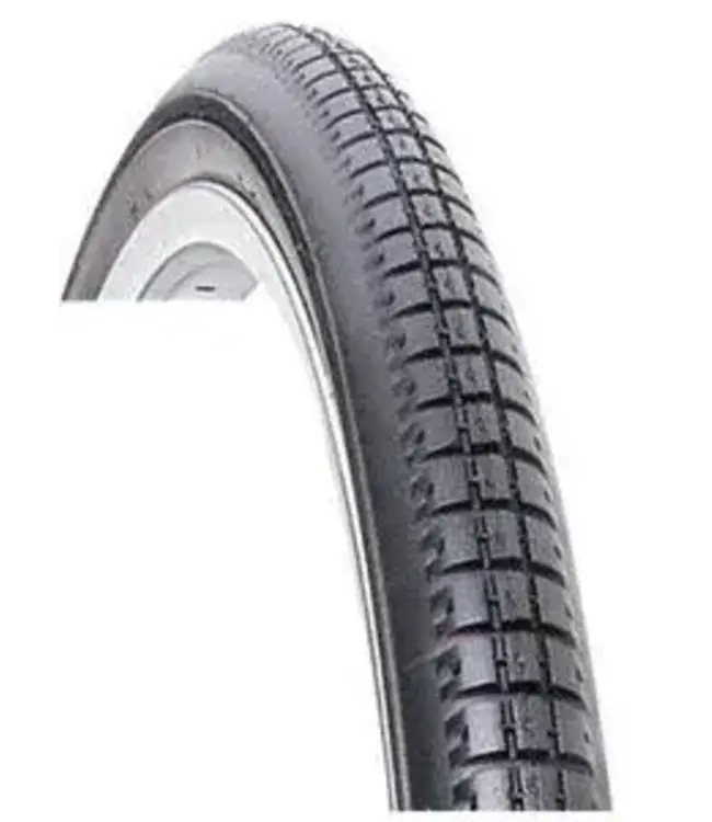 Tyre 24 x 1.3/8 BLACK Block (37-540) , Quality Vee Rubber Tyre (4838)