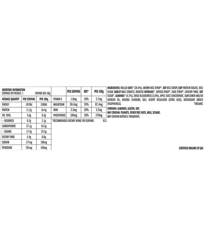 Clif Bar Blueberry Almond Crisp