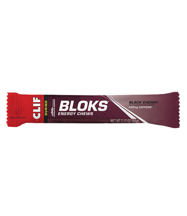 Clif Bloks Energy Chews Black Cherry 50mg Caffeine
