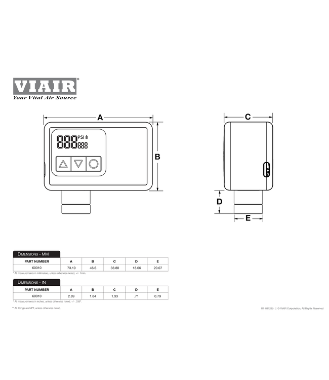 Viair Viair Recon Mini Rider-Carry Air Compressor (Electric Pump)