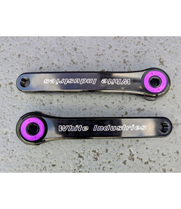 White Industries Crankset M30 / G30 172.5mm Black / Purple