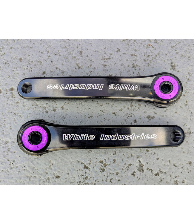 White Industries Crankset M30 172.5mm Black / Purple