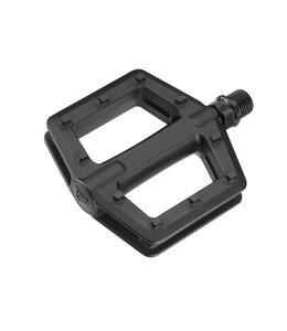 VP Pedals - Junior for 16-20" bikes, 1/2" Boron Axle, One Piece PP Body, Ball Bearing, Black, 93 x 87mm