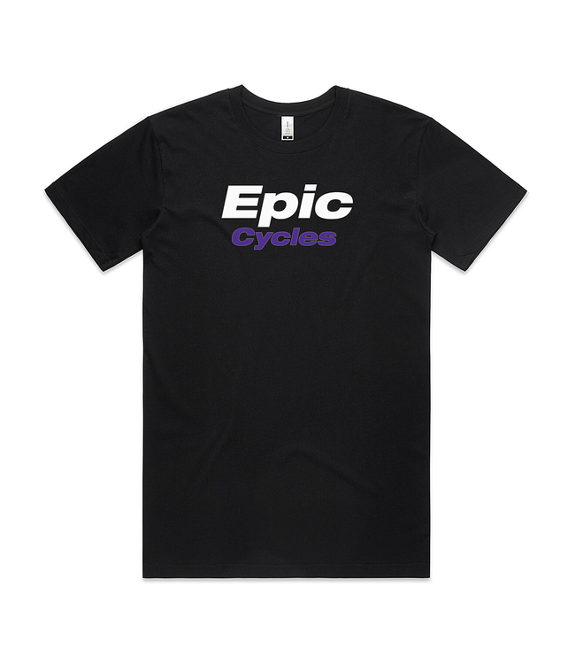 Epic Cycles Epic Cycles T-Shirt Black / White & Purple Stacked