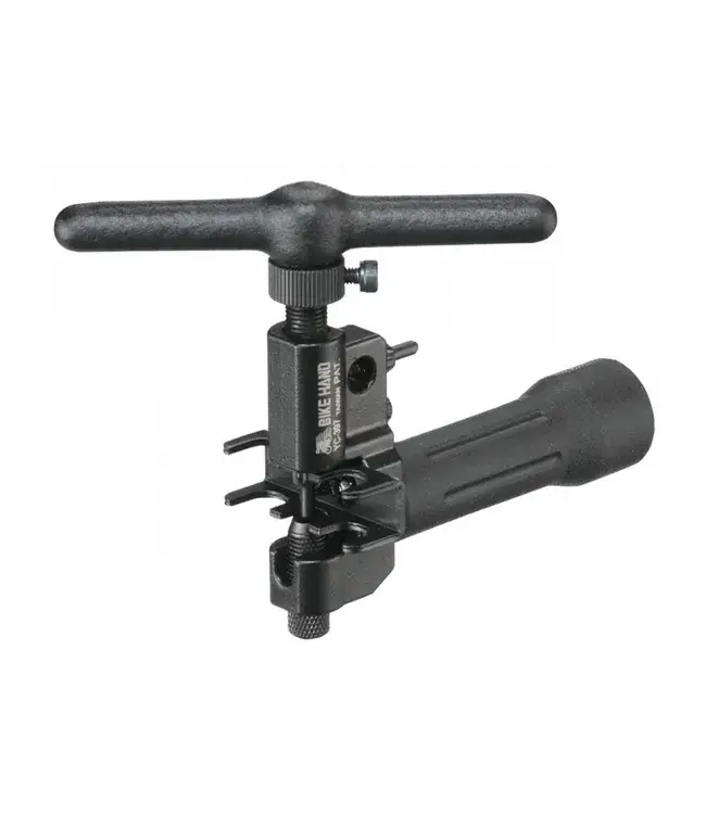 BIKEHAND Chain Breaker Tool - Chain rivet extractor, for chain 7-12 speed chains, w/chain hook & extra pin, black